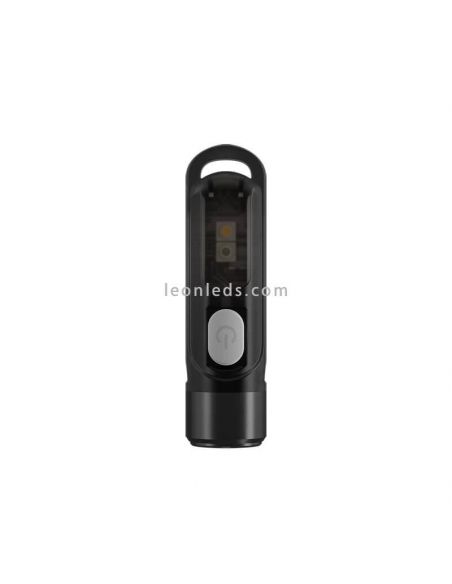 Linterna LED llavero mini Tiki Le recargable 300 lúmenes Nitecore negra| León Leds Iluminación