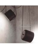 Lámpara colgante con luz direccionable y metálica GU10 Paco | LeónLeds Iluminación | lámpara techo 2 focos negros