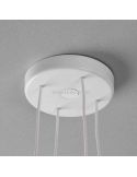 Lámpara colgante con luz direccionable y metálica GU10 Paco | LeónLeds Iluminación | lámpara techo difusor acrílico blanco