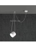 Lámpara colgante con luz direccionable y metálica GU10 Paco | LeónLeds Iluminación | lámpara techo 1 foco blanco