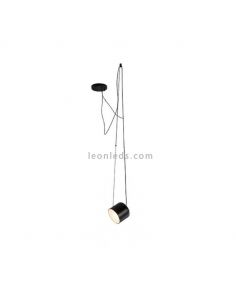 Lámpara colgante con luz direccionable y metálica GU10 Paco | LeónLeds Iluminación | lámpara techo 6 focos negros 2