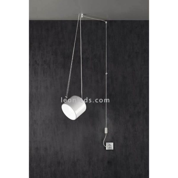 Suspension avec douille GU10 et interrupteur Paco | Éclairage LeónLeds | lampe orientable blanche d'ambiance