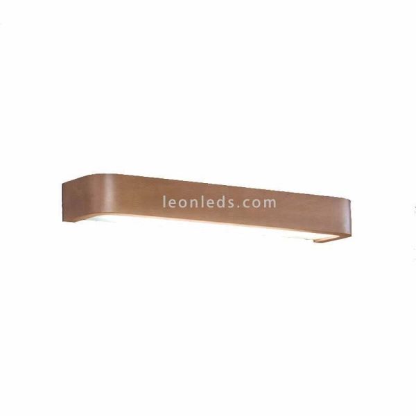 Aplique Nature de madera bidireccional 2xE27 roble Ole¡ By FM Iluminación