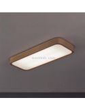 plafón rectangular Nature de madera y cristal |Olé by Fm | Leónleds iluminación