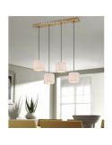 Lámpara de techo nórdica 4 pantallas Elmau foto de ambiente marca Trio Lighting | LeonLeds Iluminación
