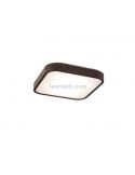Plafón cuadrado Nature de madera 3 acabados distintos  40cm | Leónleds