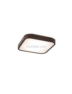 Plafón cuadrado Nature de madera 3 acabados distintos  40cm | Leónleds