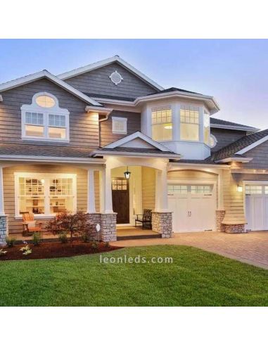 Suspension d'extérieur pour ampoule E27 Noir IP44 photo d'ambiance | Éclairage LeonLeds