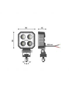 Faro LED Azul Carbonlux Especial Sulfatadora Vignal | LeonLeds 2