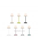 Lámpara de mesa LED recargable para exterior 30Cm Lola Slim | Lámpara de PVC bateria | LeonLeds Iluminación