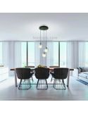 Lámpara colgante circular 3 bolas de luces 3xE27 Ariscani foto de ambiente marca Eglo Iluminación | LeonLeds Iluminación