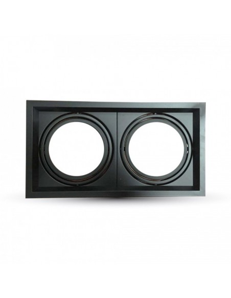 Aro Empotrable para dos bombillas AR111-G53 V-TAC VT-7222 3576 3582 | LeonLeds