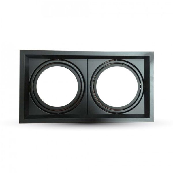 Aro Empotrable para dos bombillas AR111-G53 V-TAC VT-7222 3576 3582 | LeonLeds