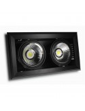 Anel de encastrar para duas lâmpadas AR111-G53 V-TAC VT-7222 3576 3582 | leonleds
