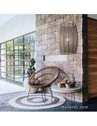 Lámpara colgante de techo cuerdas personalizables IP20 o IP64 Poma foto de ambiente Olé¡ By FM | LeonLeds Iluminación