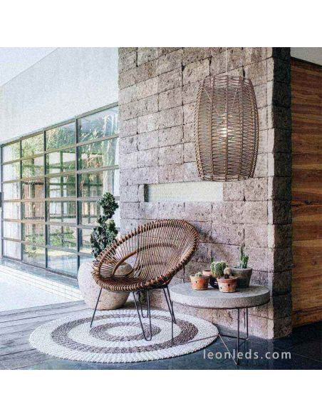 Lámpara colgante de techo cuerdas personalizables IP20 o IP64 Poma foto de ambiente Olé¡ By FM | LeonLeds Iluminación