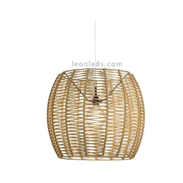 Plafonnier moyen en corde et métal IP20 ou IP64 Poma Olé¡ By FM | Éclairage LeonLeds