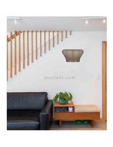 Aplique para interior 1xE27 marrom Nanok ambiente photo ACB Iluminación | Leon Iluminação LED