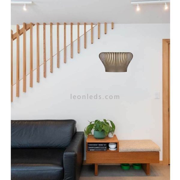 Aplique de pared interior 1xE27 marrón Nanok foto de ambiente ACB Iluminación | LeónLeds Iluminación
