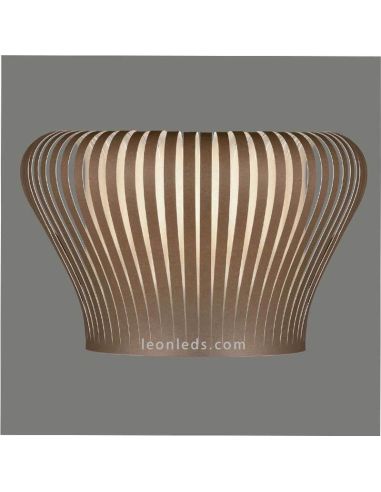 Aplique de pared interior 1xE27 color marrón moderno serie Nanok ACB Iluminación | LeónLeds Iluminación