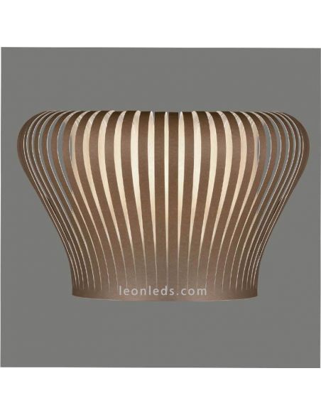 Aplique de pared interior 1xE27 color marrón moderno serie Nanok ACB Iluminación | LeónLeds Iluminación