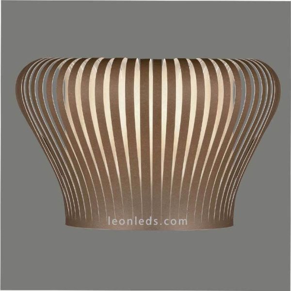 Aplique de pared interior 1xE27 color marrón moderno serie Nanok ACB Iluminación | LeónLeds Iluminación