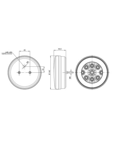Piloto Antiniebla LED 2 Funciones -Redondo- Fristom FT-111 | LeonLeds