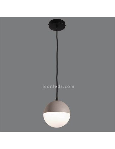Lámpara de techo interior fabricada de cemento piedra bombilla 1xE27 Shiru marca ACB Iluminación | LeónLeds Iluminación