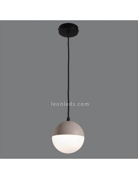 Plafonnier intérieur en pierre ciment ampoule 1xE27 marque Shiru ACB Lighting | Éclairage LeonLeds