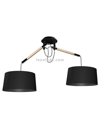 Lámpara de Techo de estilo nordico serie nordica color negro Mantra | LeonLeds Iluminación