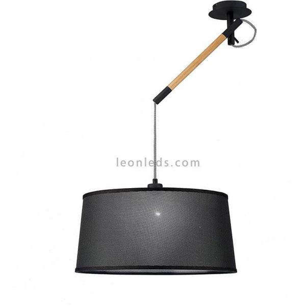 Lámpara de Techo de estilo nordico serie nordica color negro | LeonLeds Iluminación
