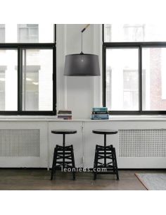 Luminária de teto estilo nórdico, série Nordic, preta | LeonLeds Lighting 2