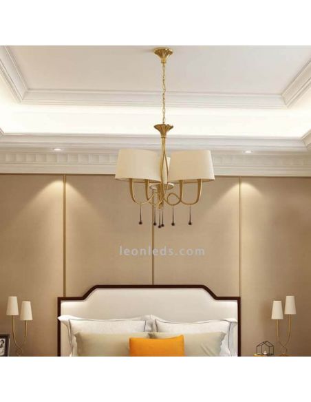 Plafonnier de style classique de la série Paola Mantra Iluminación photo de marque d'environnement | Éclairage LeonLeds