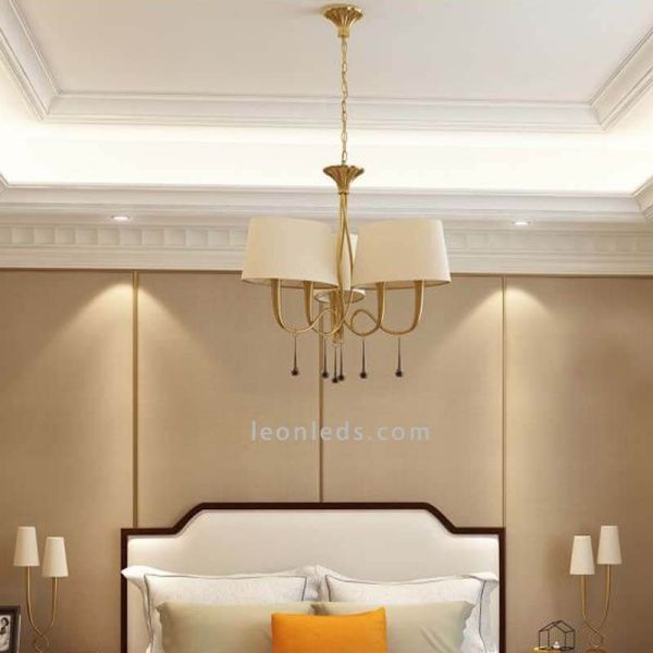 Lámpara de techo estilo Clasico de la serie Paola foto de ambiente marca Mantra Iluminación | LeonLeds Iluminación