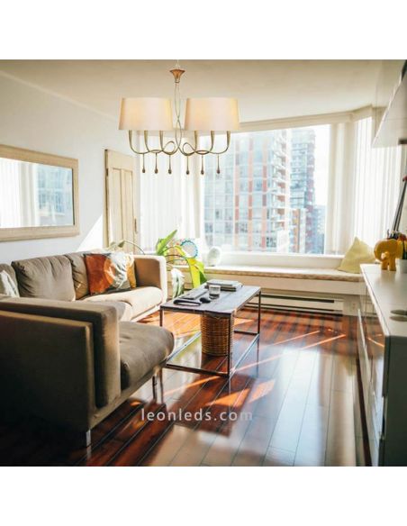 Paola plafonnier allongé photo d'ambiance Mantra Iluminación | Éclairage LeonLeds