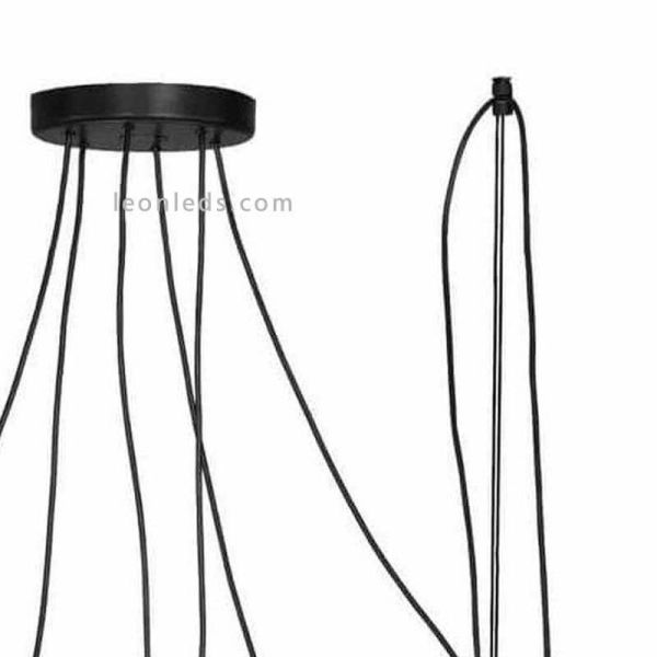 Suspension avec abat-jour cylindriques orientables Pepo | Éclairage LeónLeds | Plafonnier réglable en hauteur