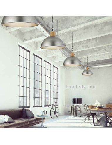 Lámpara de techo estilo industrial foto de ambiente Leonleds Iluminación