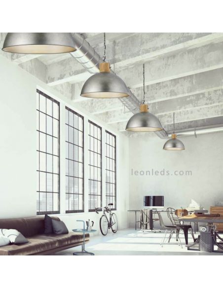 Luminária de teto estilo industrial foto do ambiente Leonleds Iluminación