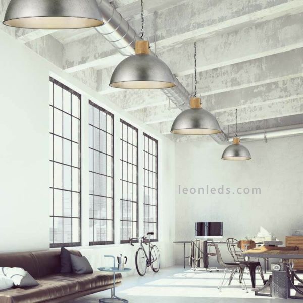 Lámpara de techo estilo industrial foto de ambiente Leonleds Iluminación