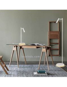 Lampadaire LED orientable blanc Panau ACB Lighting | Éclairage Léonleds 2