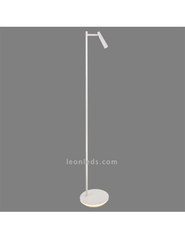 Lámpara de pie 2 luces LED orientable blanca serie Panau ACB Iluminación | Leónleds Iluminación