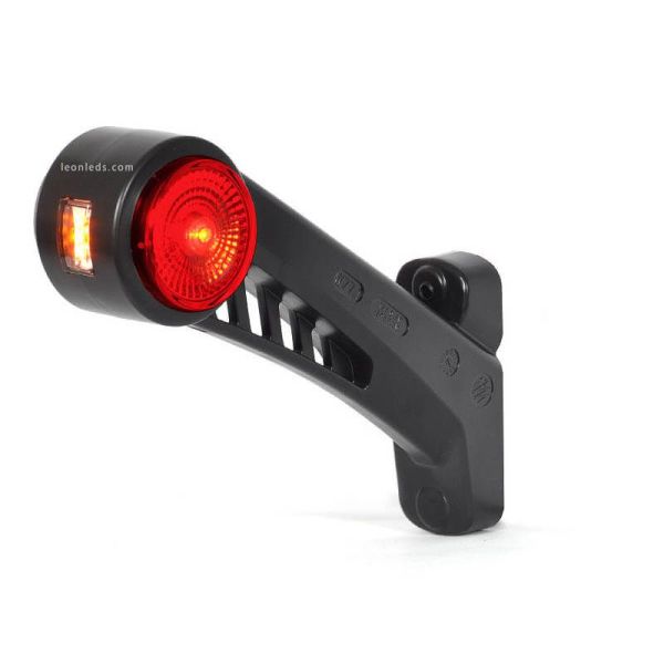 Cuerno LED largo con luz Delantera, Roja y Ambar 12V/24V 575BCL Was | LeonLeds