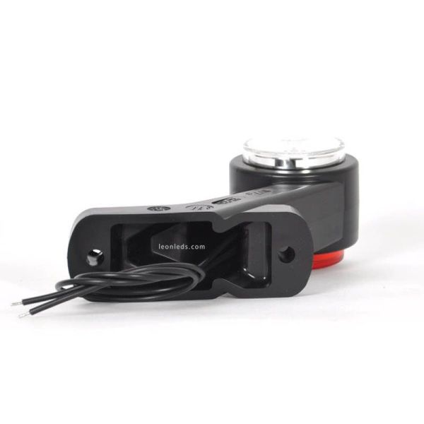 Buzina LED longa com luz frontal, vermelho e âmbar 12V/24V 575BCP Was | leonleds