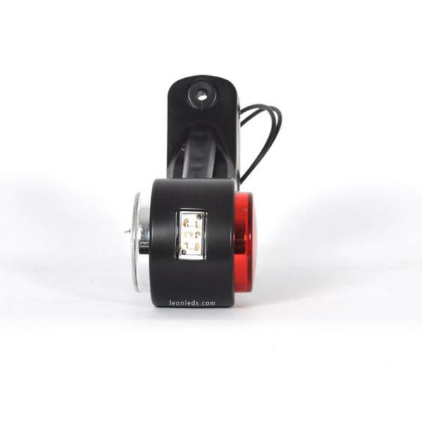 Klaxon LED long avec feu avant, rouge et ambre 12V/24V 575BCL Was | leonleds