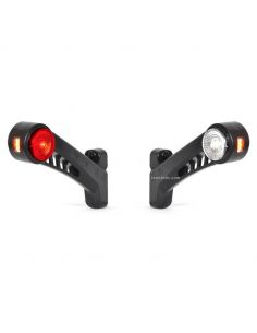 Cuerno LED largo con luz Delantera, Roja y Ambar 12V/24V Was | LeonLeds