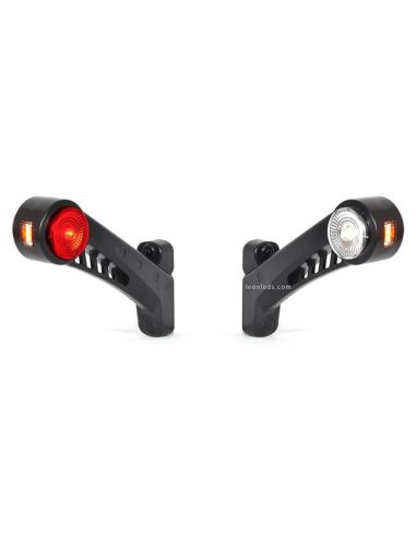 Cuerno LED largo con luz Delantera, Roja y Ambar 12V/24V Was | LeonLeds