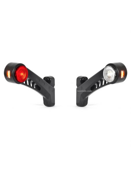 Cuerno LED largo con luz Delantera, Roja y Ambar 12V/24V Was | LeonLeds