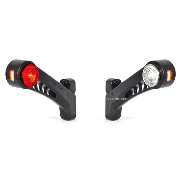 Cuerno LED largo con luz Delantera, Roja y Ambar 12V/24V Was | LeonLeds