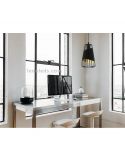 Ambiente Lámpara de techo moderna negra Austell 16,5Cm 1XE27