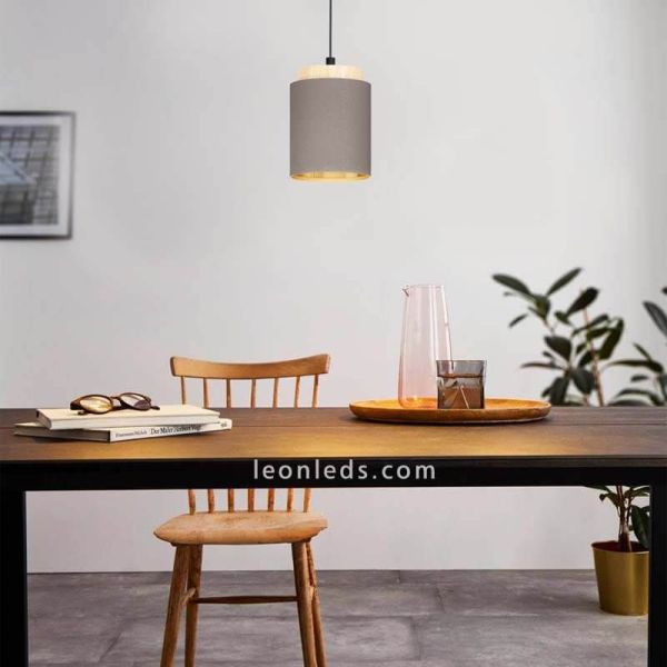 Lámpara de techo LED colgante cappuccino Albariza 1XE27 | Lámpara color café de Eglo Iluminación | LeonLeds Iluminación